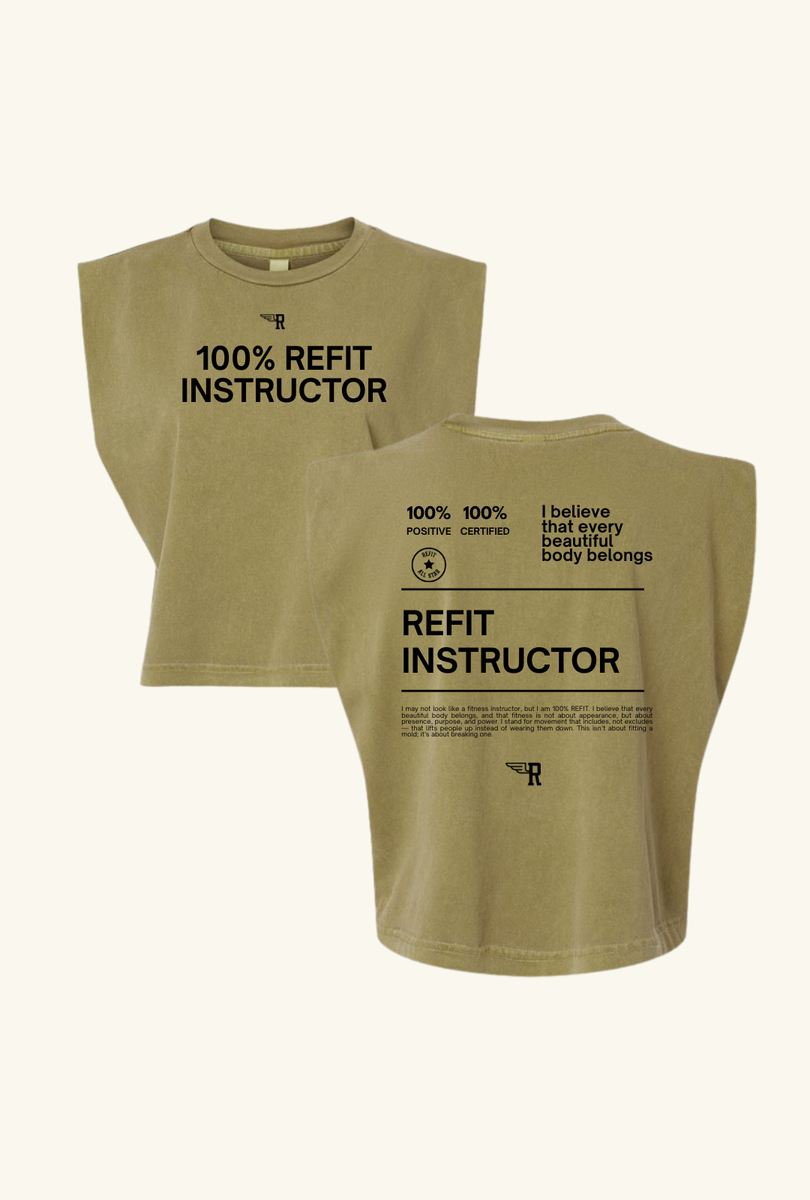 100% REFIT Instructor Women's Muscle Tee – REFIT® Revolution