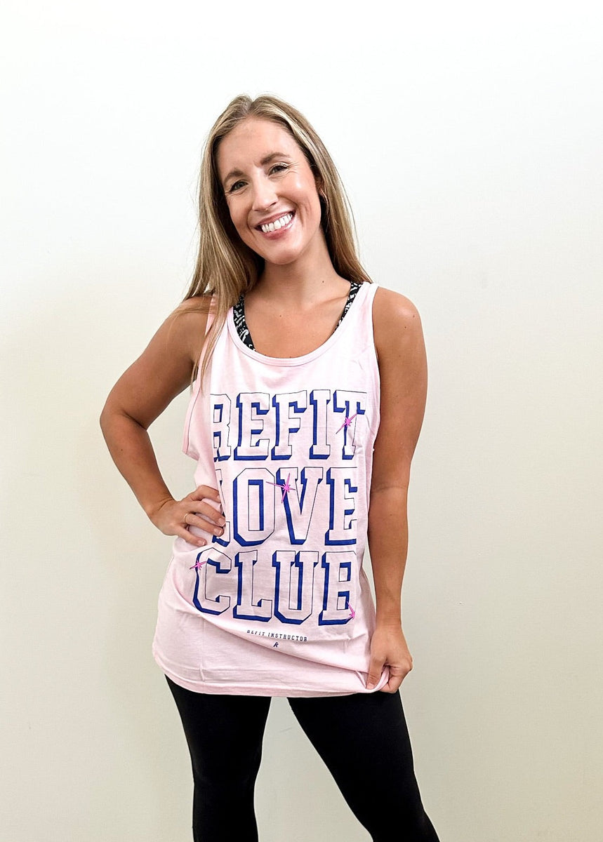 REFIT Love Club Tank - Pink (INSTRUCTORS ONLY) – REFIT® Revolution