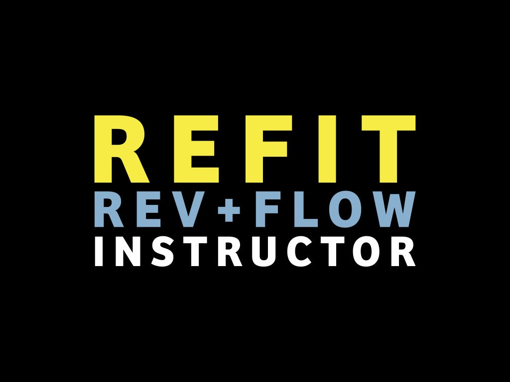 Refit Instructor REV+FLOW/REFIT Instructor Decal - CLEAR (INSTRUCTORS ONLY) – REFIT ...